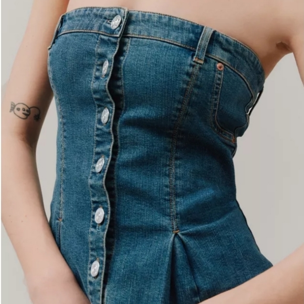 Denim bustier - Picture 1 of 8